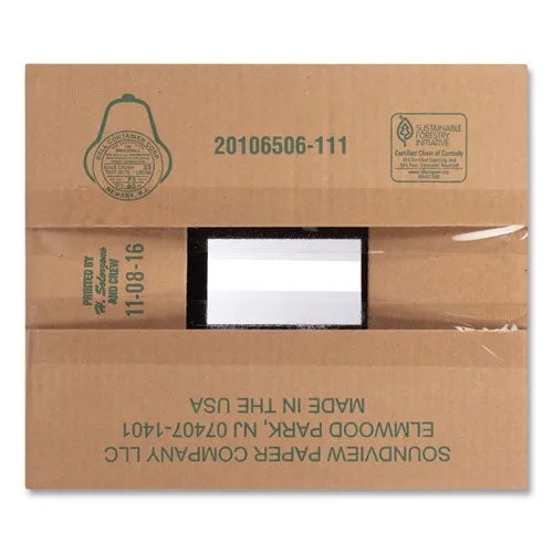 100% Recycled Lunch Napkins, 1-ply, 11.4 X 12.5, White, 400/pack