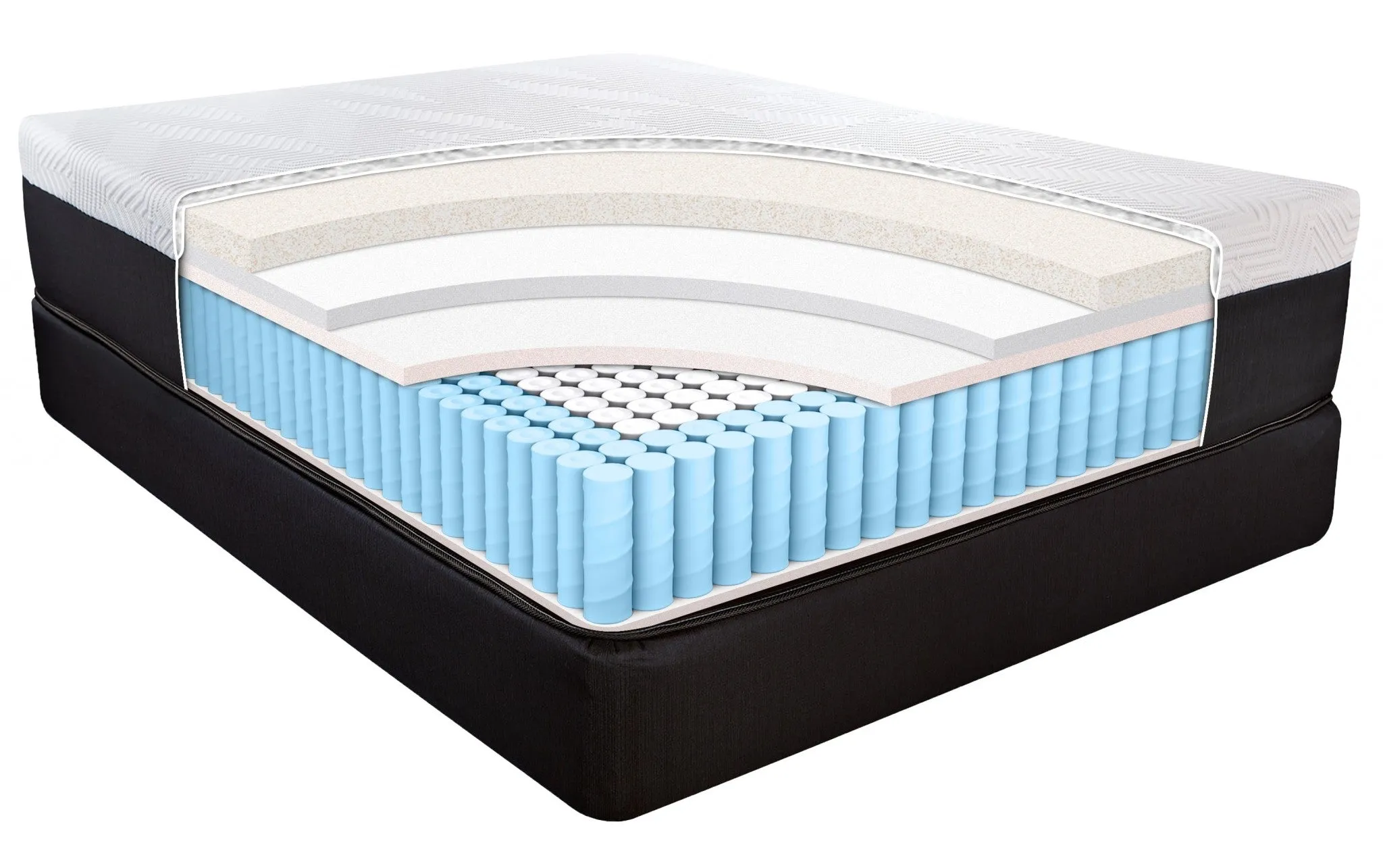 14" Hybrid Lux Memory Foam And Wrapped Coil Mattress King