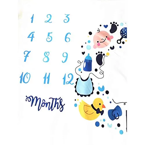 Babymoon Cartoon Circle Photoshoot Bedsheet | Swaddle | 100 x 100 cm