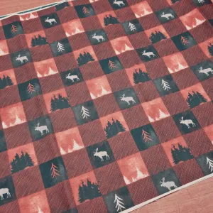 Buffalo Plaid Waterproof Canvas, remnant 50x135cm