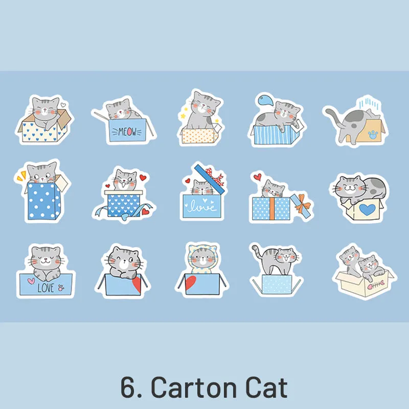 Cat League Cute Cartoon Pet Decorative Sticker