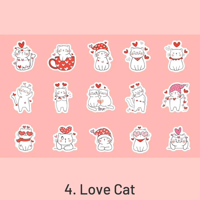 Cat League Cute Cartoon Pet Decorative Sticker