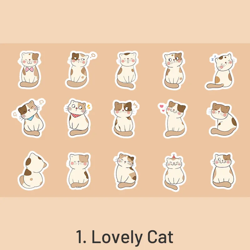 Cat League Cute Cartoon Pet Decorative Sticker
