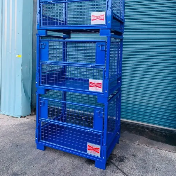 Collapsible Pallet Cage (1200KG SWL Foldable Gitterbox)