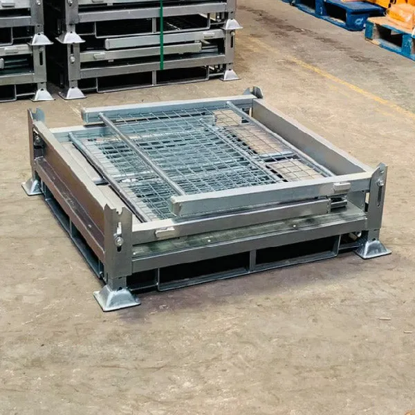 Collapsible Stillage Pallet Cage, Heavy Duty (1500KG) Capacity, Galvanised 1125w x 1125d x 1000h