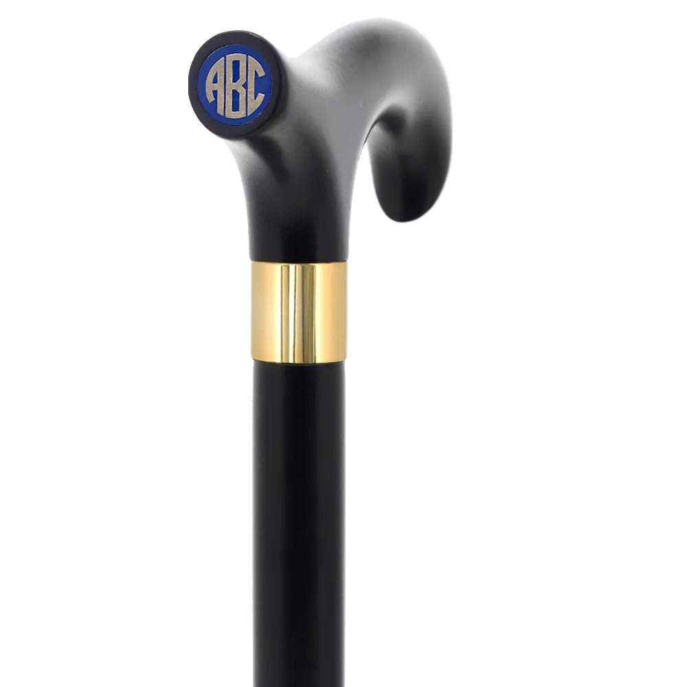 Color Option Wooden Derby Handle Walking Cane with Personalized Engraving Option