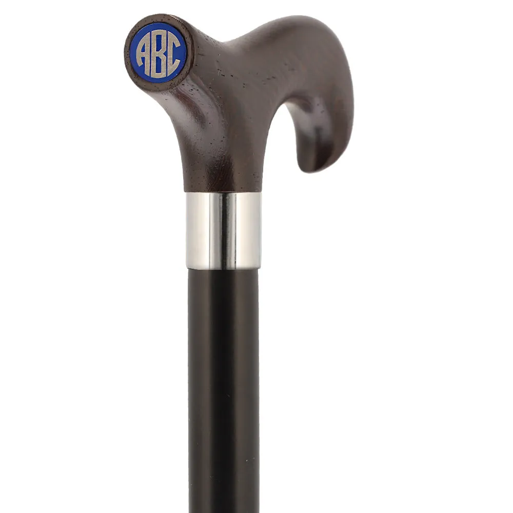 Color Option Wooden Derby Handle Walking Cane with Personalized Engraving Option