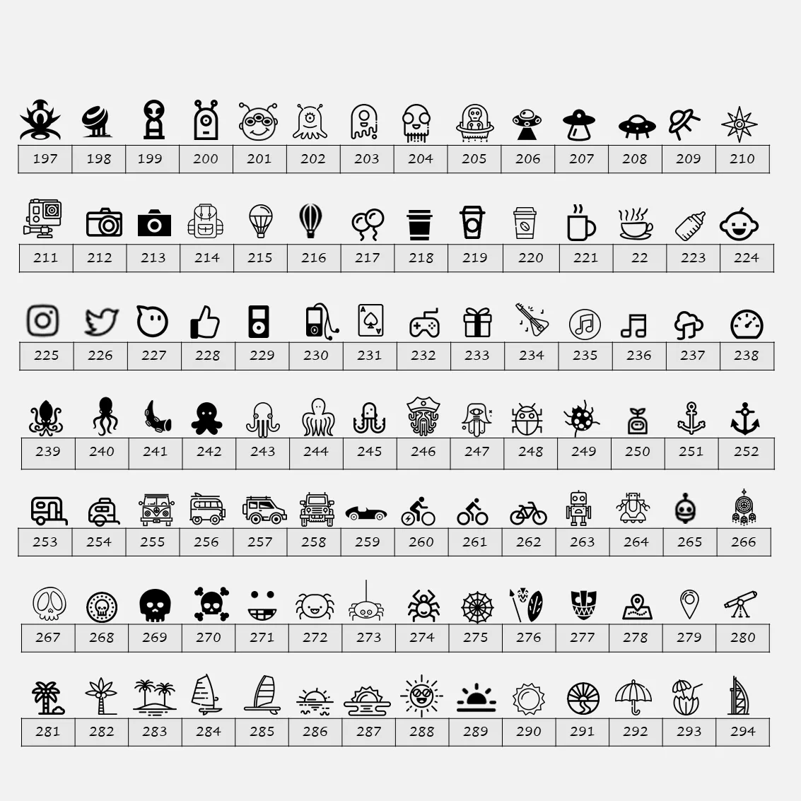 Deeply Engraved Dog Tags - Symbols Edition