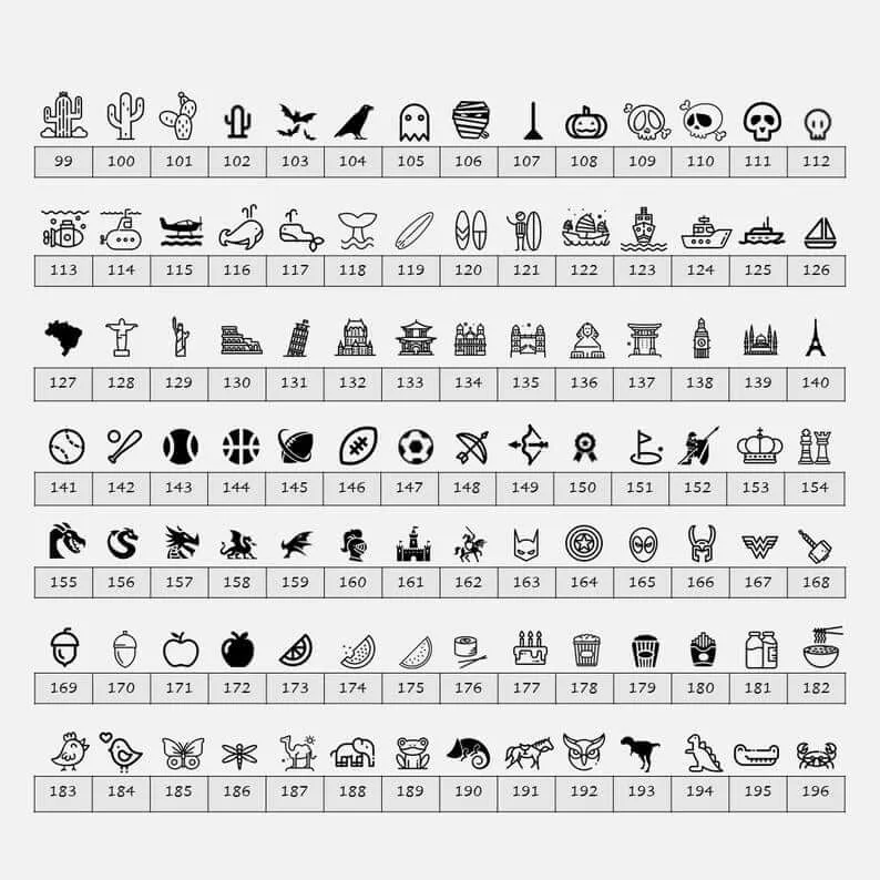 Deeply Engraved Dog Tags - Symbols Edition