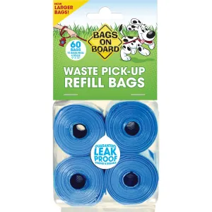 Dog Waste Pick Up Refill Bags 60 count - Bags on Board