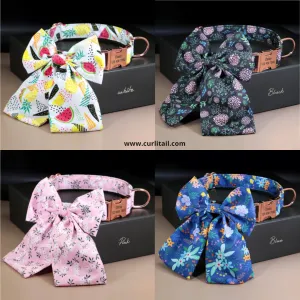 Floral Butterfly Collars for Wedding | Personalized Dog ID Collar