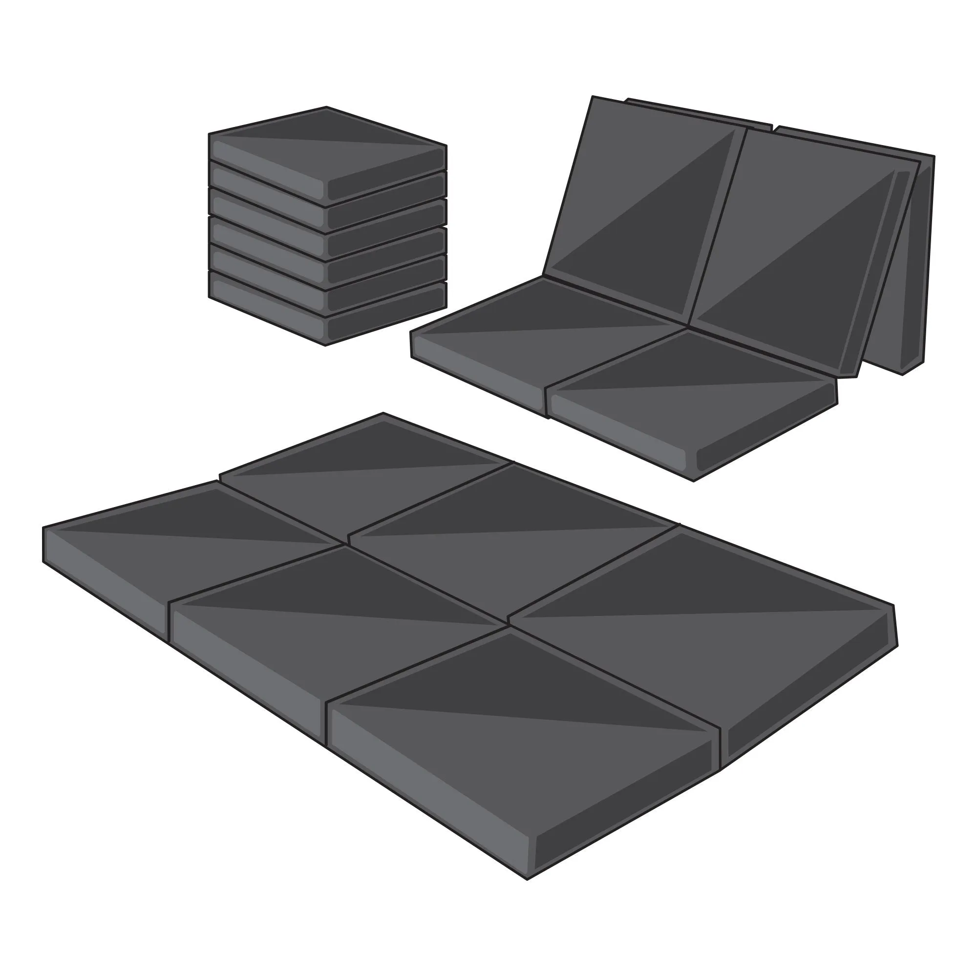 Foldable Full Size Foam Mattress