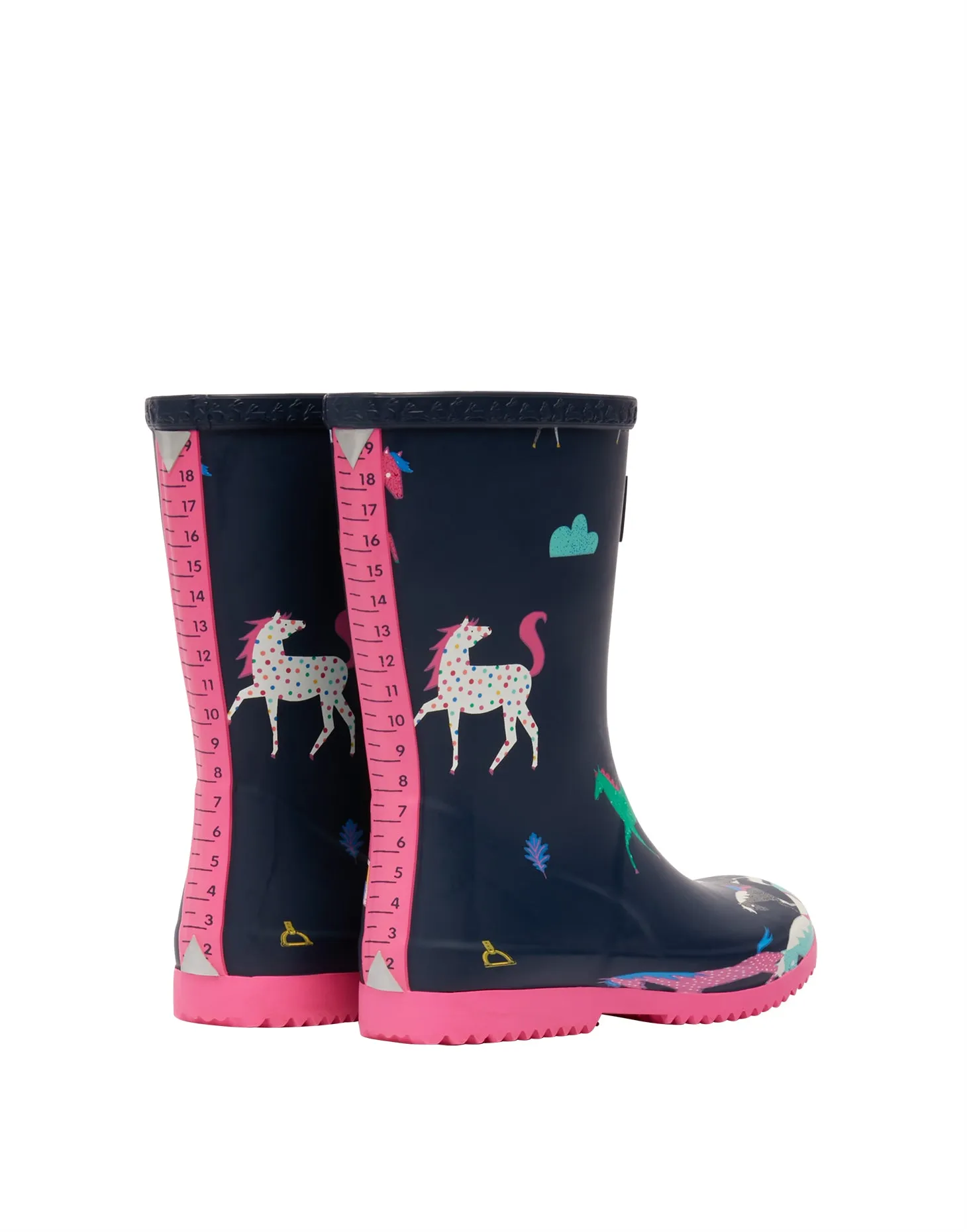 Joules Navy Horses Wellingtons 218562