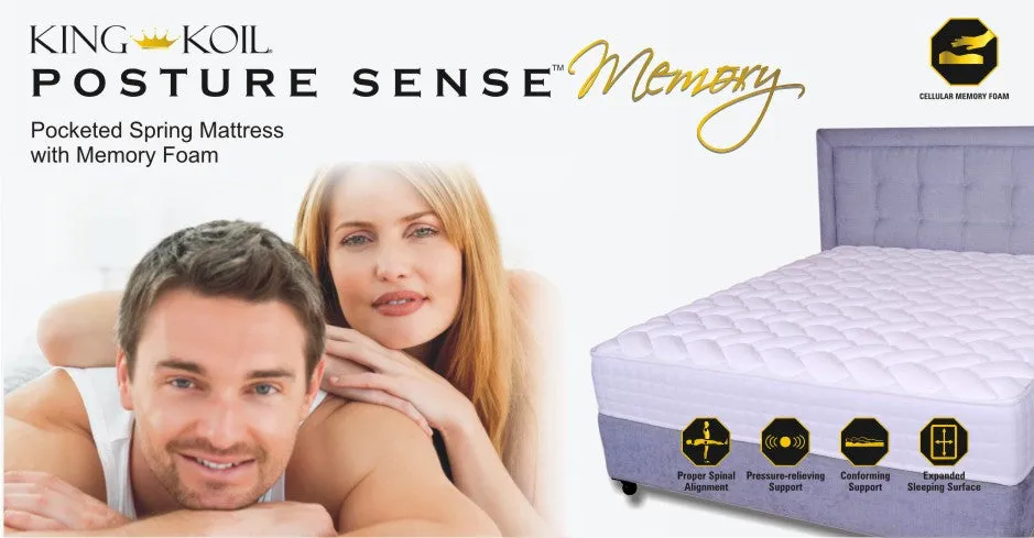 King Koil Memory Foam Mattress with Pocket Spring - Posture Sense