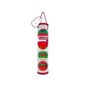 Kong Occasions Balls (4 Pack) - Christmas