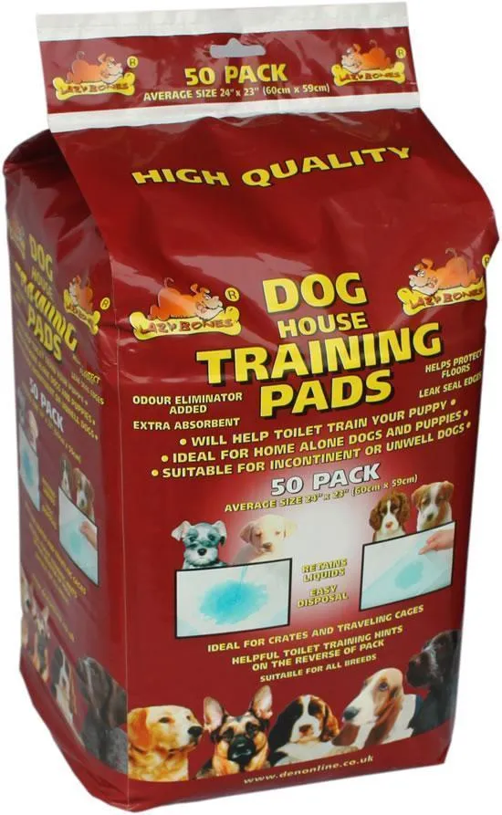 Lazy Bones Puppy Training Pads (Varied Pack Size)