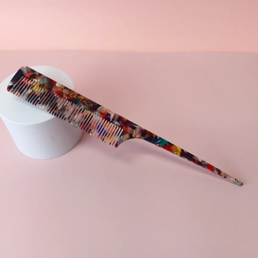 Love Attack - Cellulose Acetate Tail Hair Comb