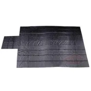 Lumber Tarp - 24' x 28' (8' Drop & Flap) - 14 oz./18 oz. Combo Black Tarp