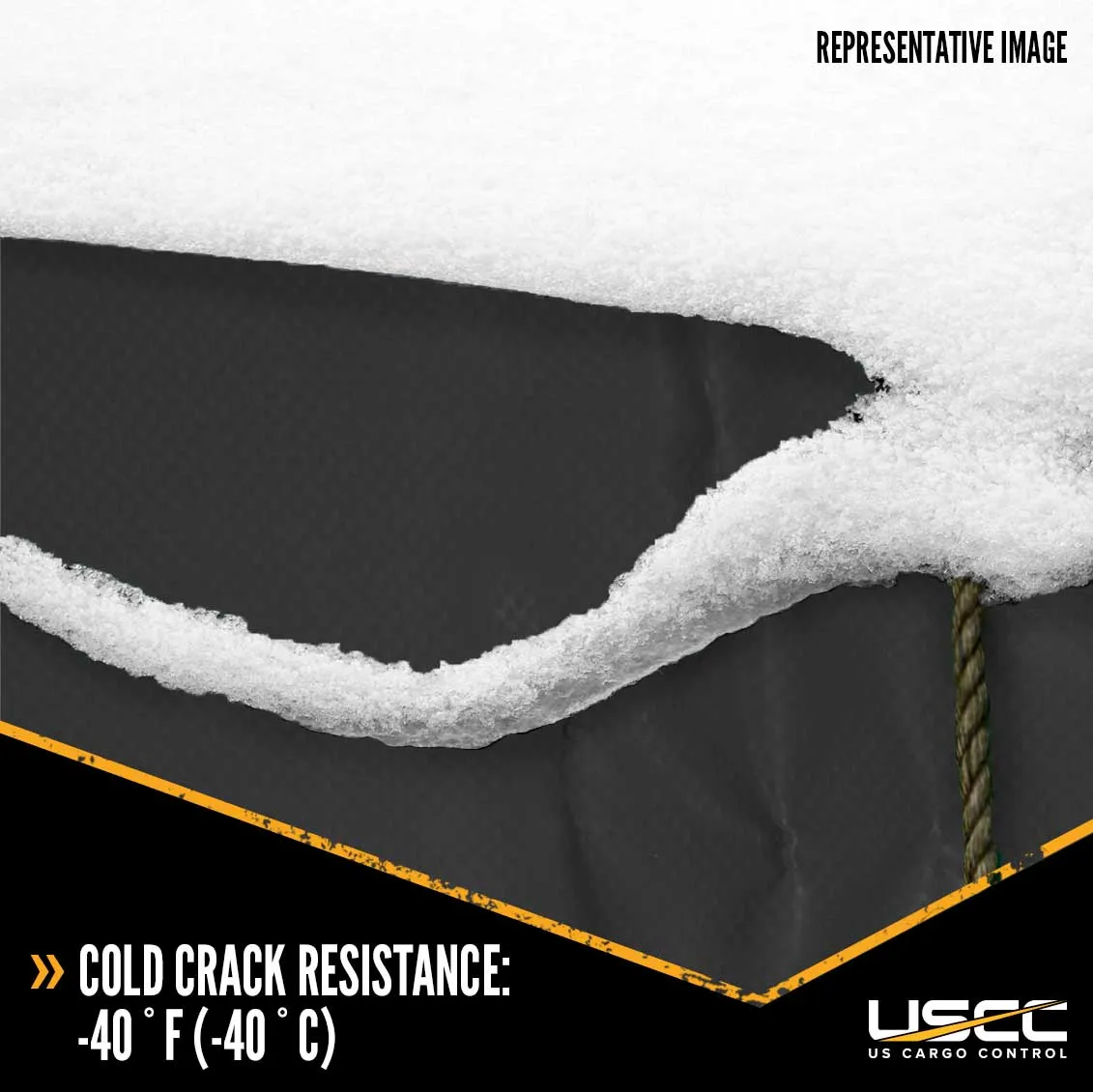 Lumber Tarp - 24' x 28' (8' Drop & Flap) - 14 oz./18 oz. Combo Black Tarp