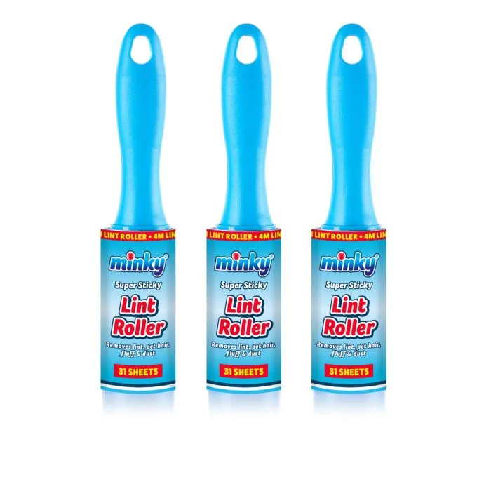 Minky Lint Roller 3 Pack