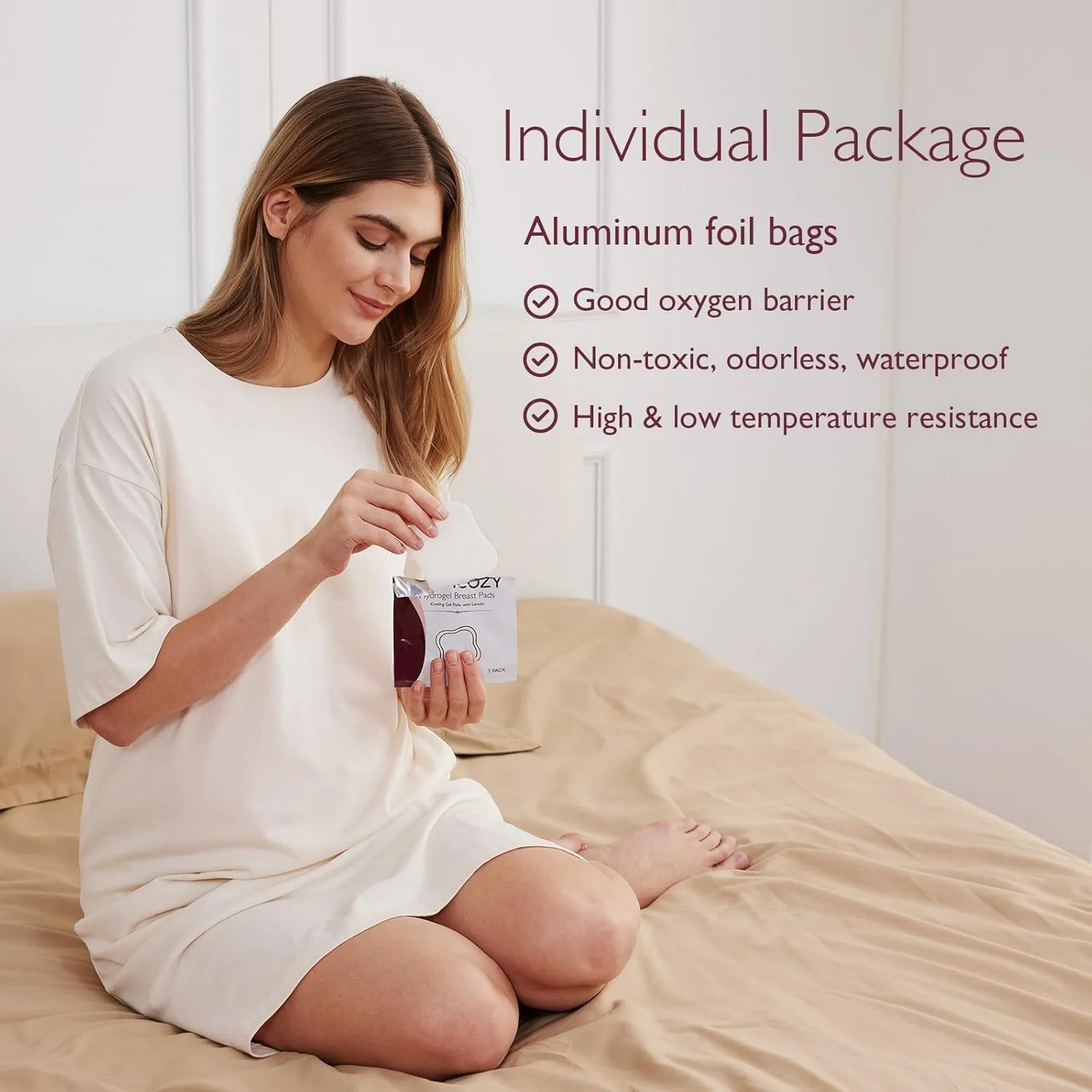 Momcozy Maternity Accessory Soothing Gel Pads White