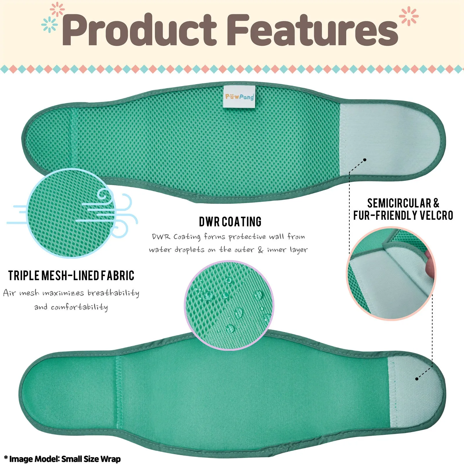 PawPang L Dog Wrap Reusable Male   10 Ct M Diaper Booster Pads Disposable