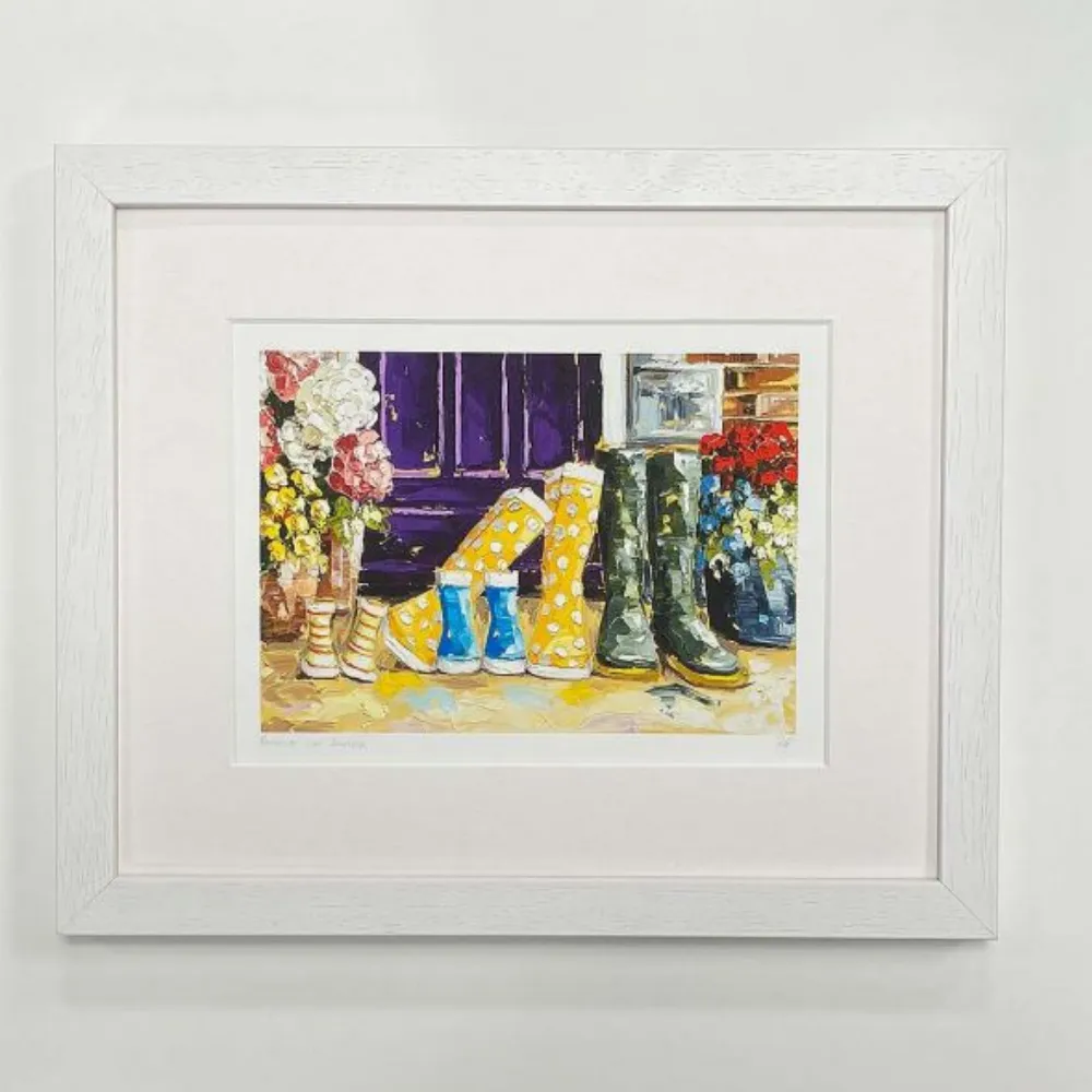 Raincoats & Sunshine Small Frame White