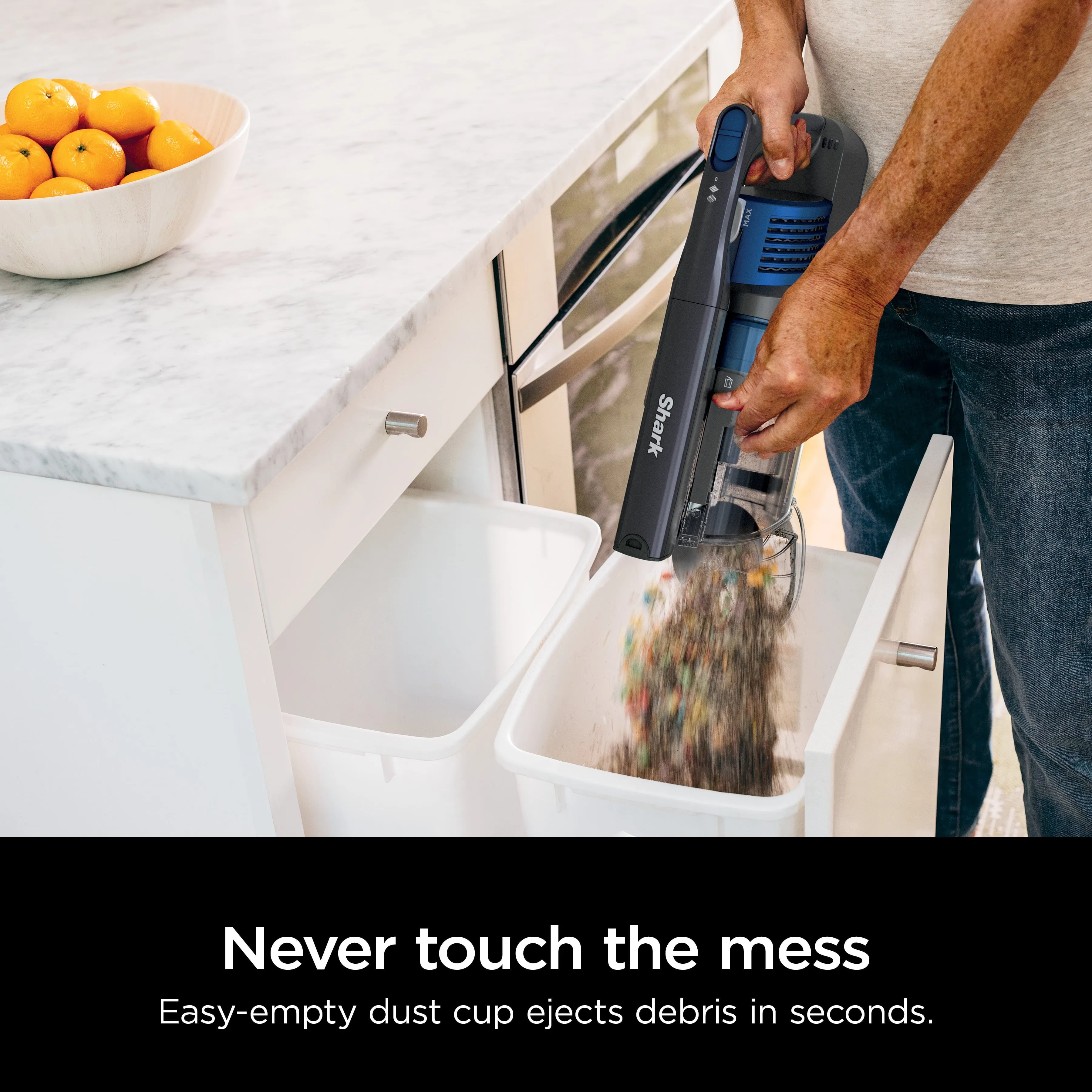 Shark Pet Pro Cordless Stick Vacuum Cleaner with Powerfins Brushroll, 40-Min Runtime, WZ250