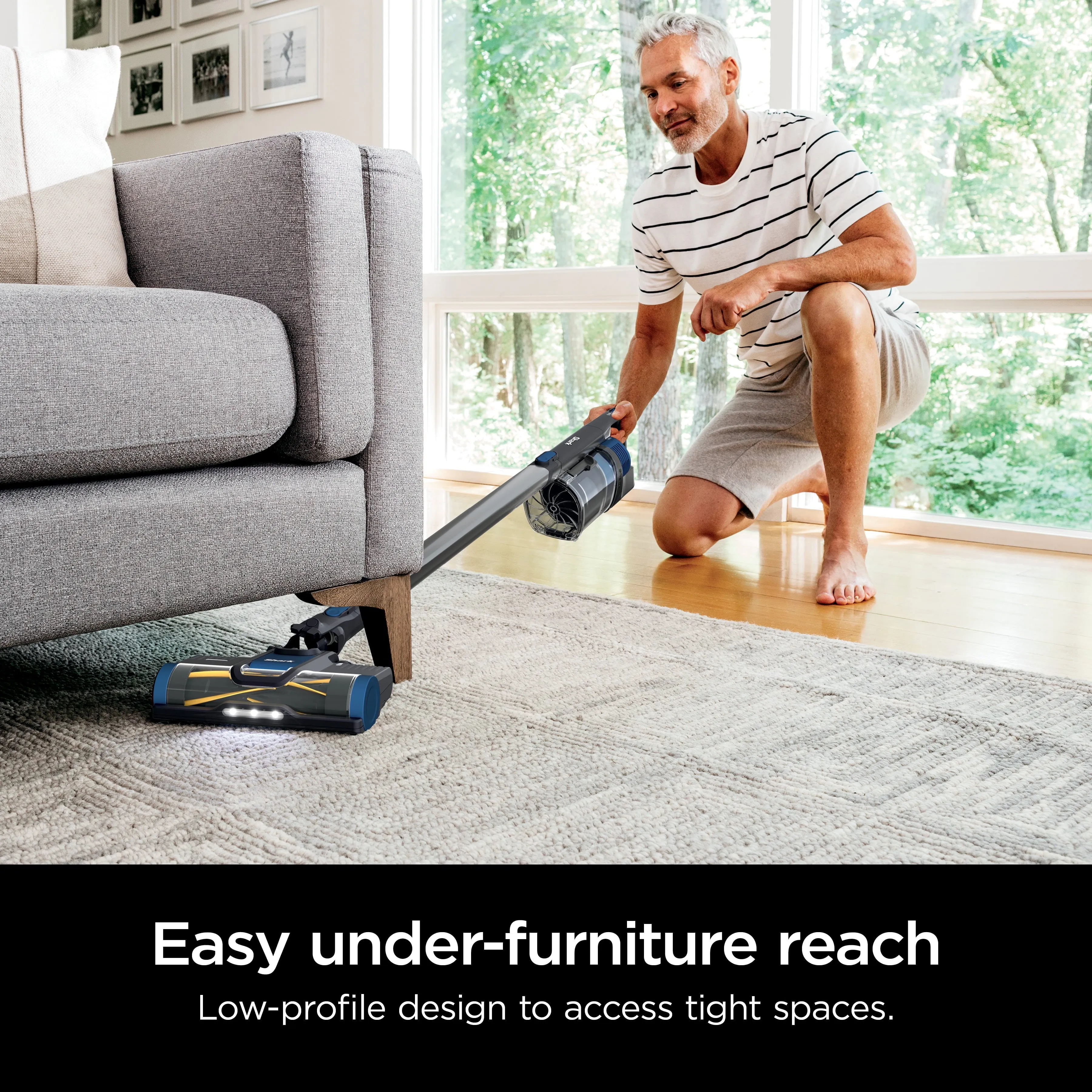 Shark Pet Pro Cordless Stick Vacuum Cleaner with Powerfins Brushroll, 40-Min Runtime, WZ250