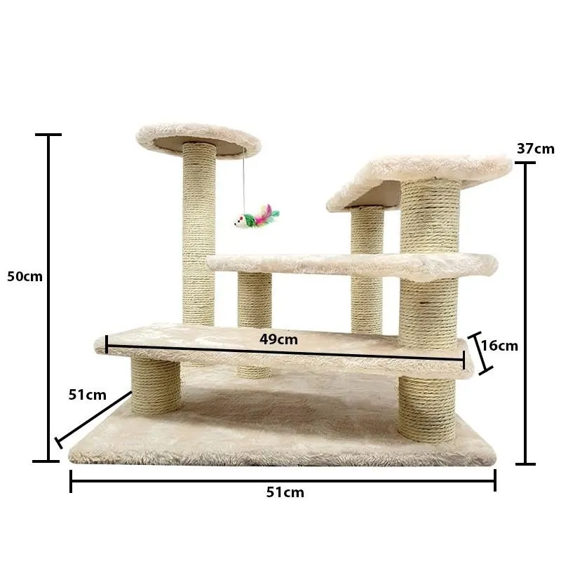 Sin Cheng Stairs Cat Scratching Post (Beige)