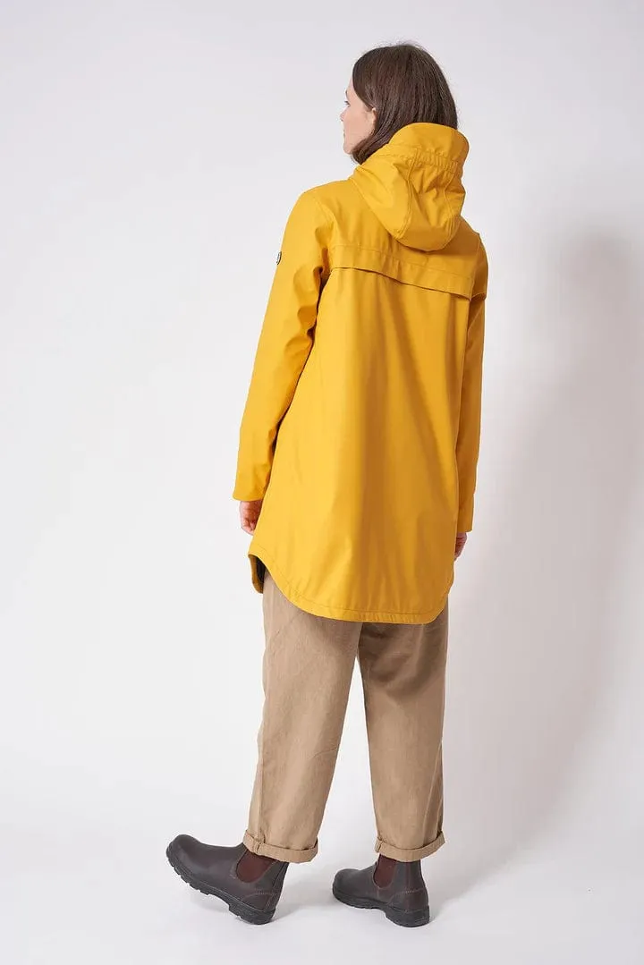TANTÄ Round Hem Contrast Lined Raincoat