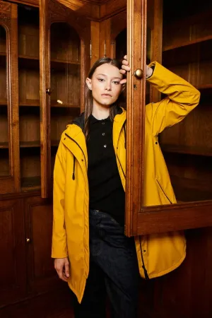 TANTÄ Round Hem Contrast Lined Raincoat