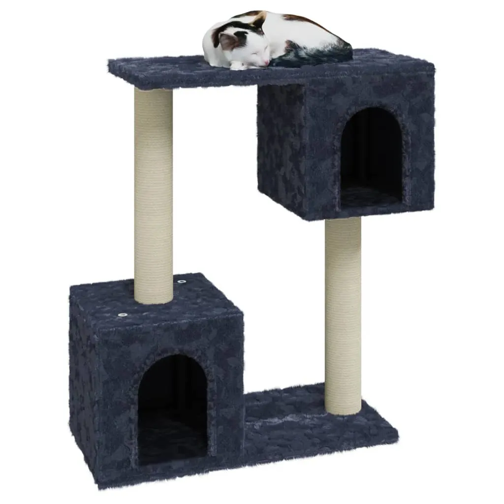 vidaXL Cat Tree with Sisal Scratching Posts Dark Grey 60 cm