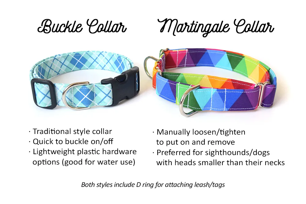 Yellow Plaid Dog Collar